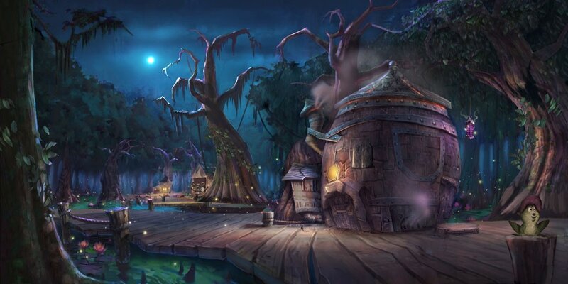 Circular House in Swamp