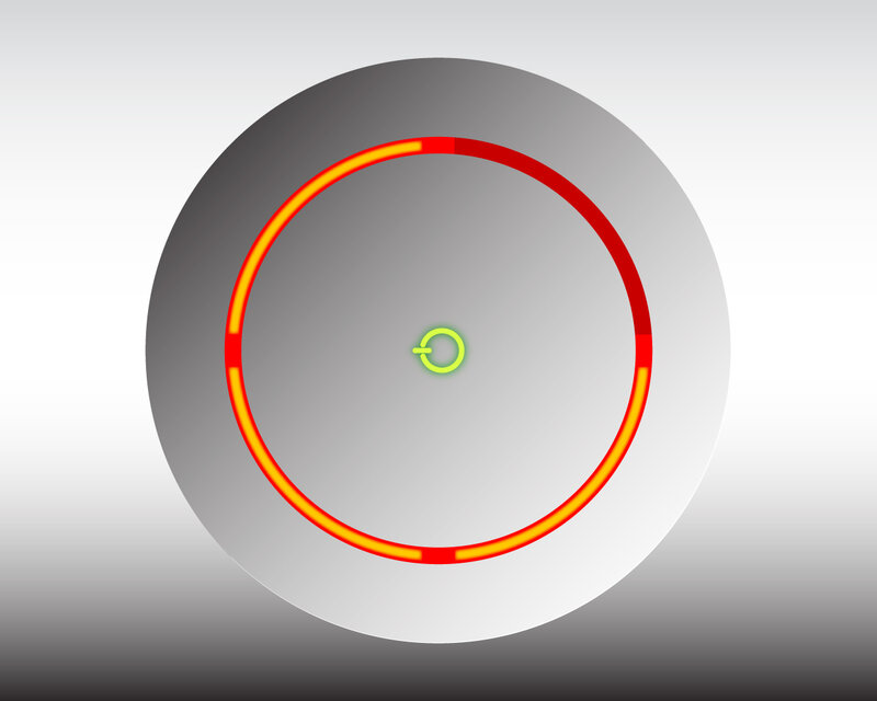 circular interface with glowing ring