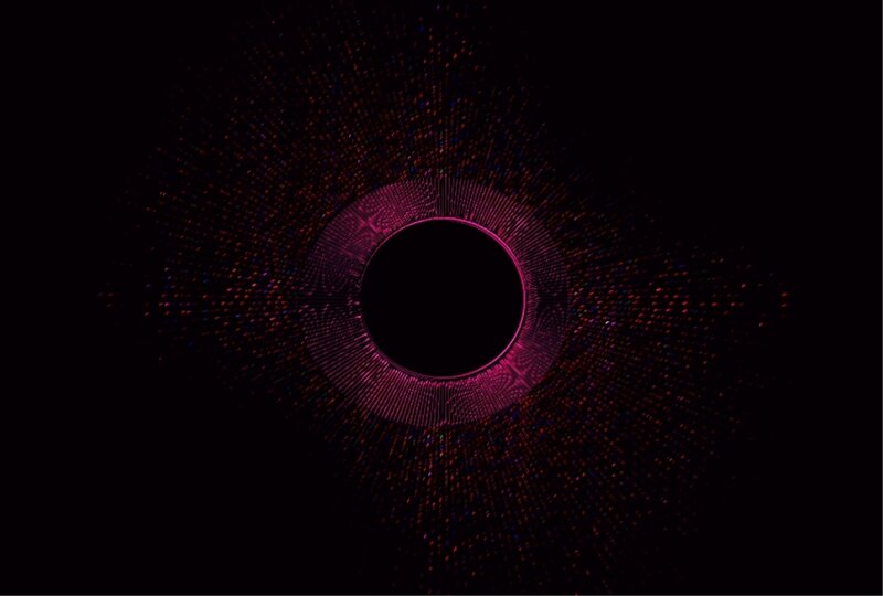 Circular Light Pattern — Purple