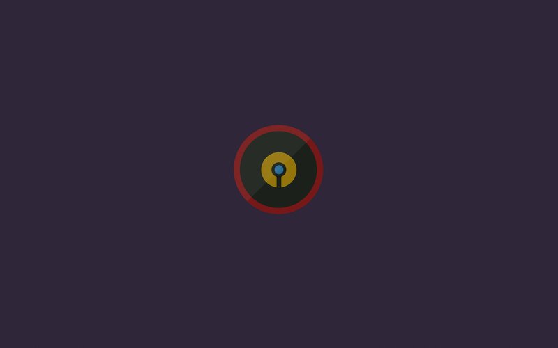 Circular Logo on Dark Background