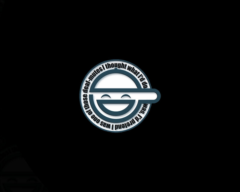 Circular Logo with Smiley Face