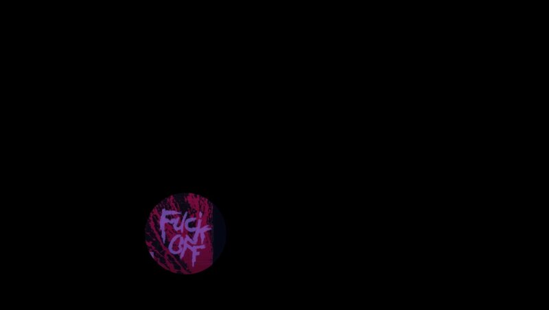 Circular Logo with Text — Black, Dark