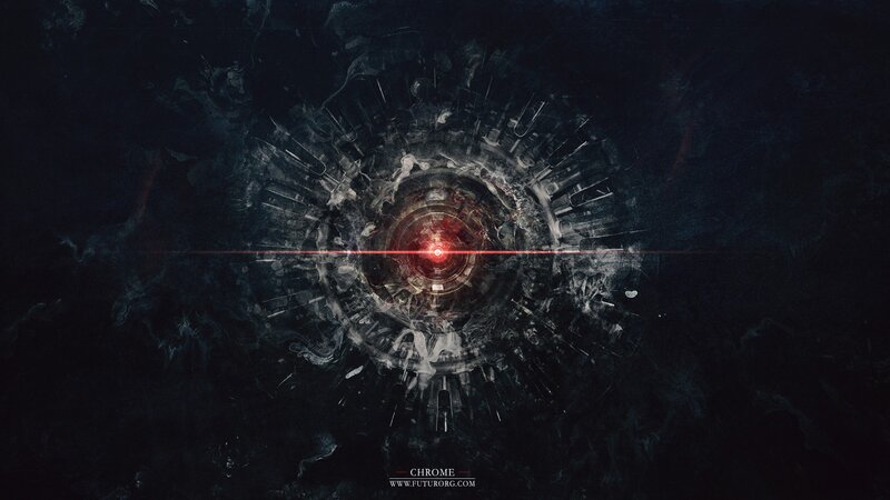 Circular Mechanical Structure — Black