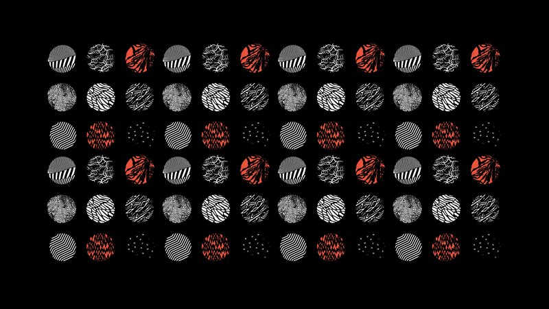 Circular Pattern of Abstract Designs