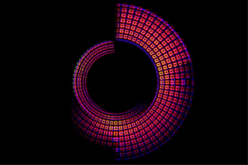 Circular Pattern of Squares