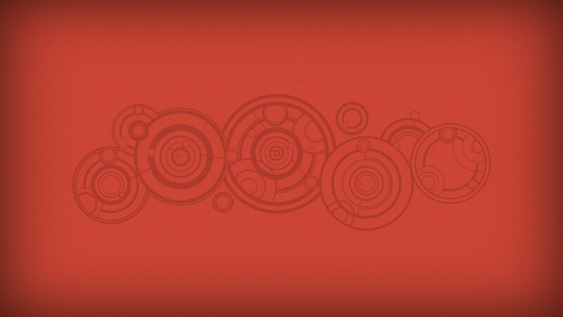 Circular Patterns on Red