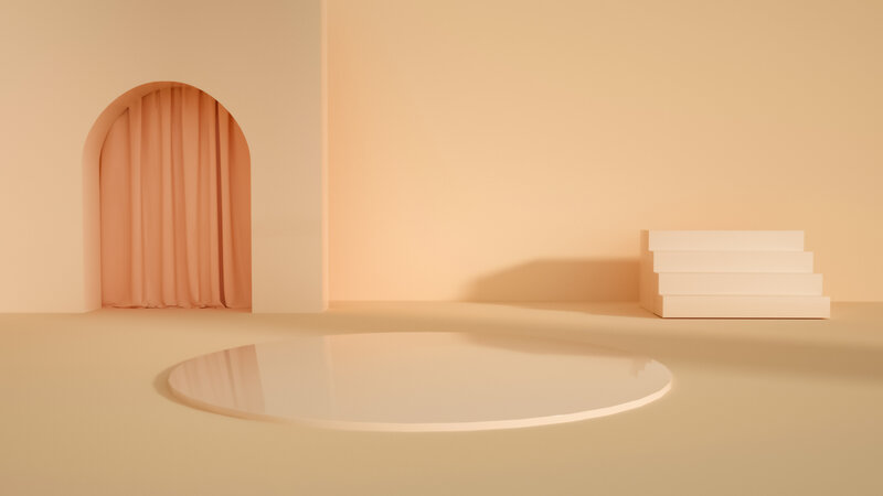 Circular Platform in Room