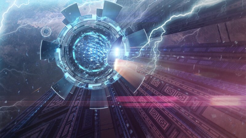 Circular Portal in City