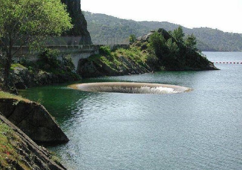 Circular Sandbar in Lake
