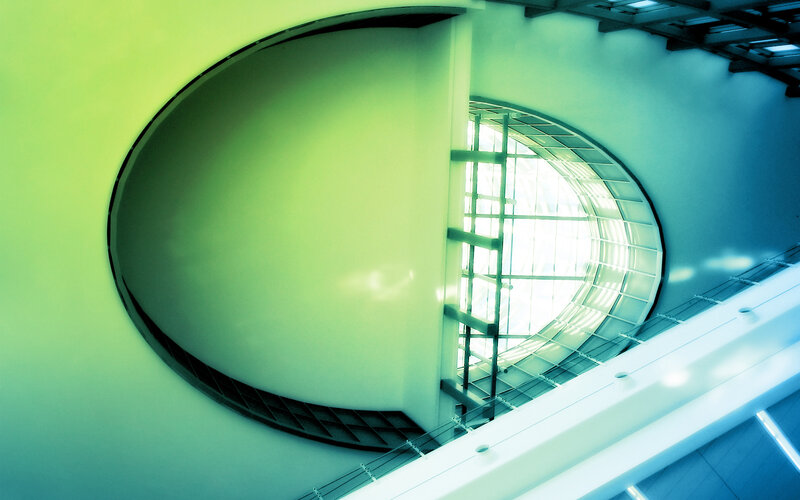 Circular Skylight in Building