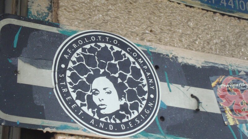 Circular Sticker on Wall