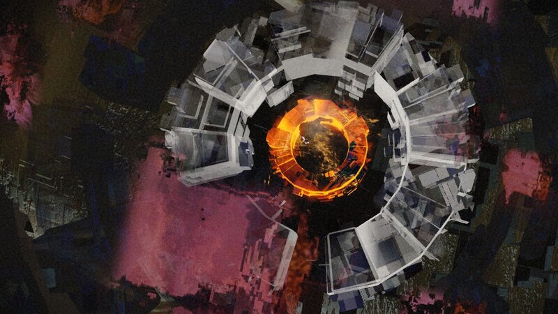 Circular Structure with Fire