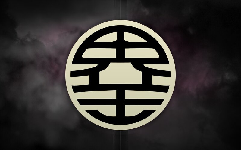 Circular Symbol on Dark Background