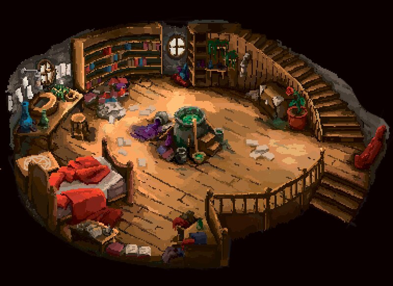Circular Wooden Room
