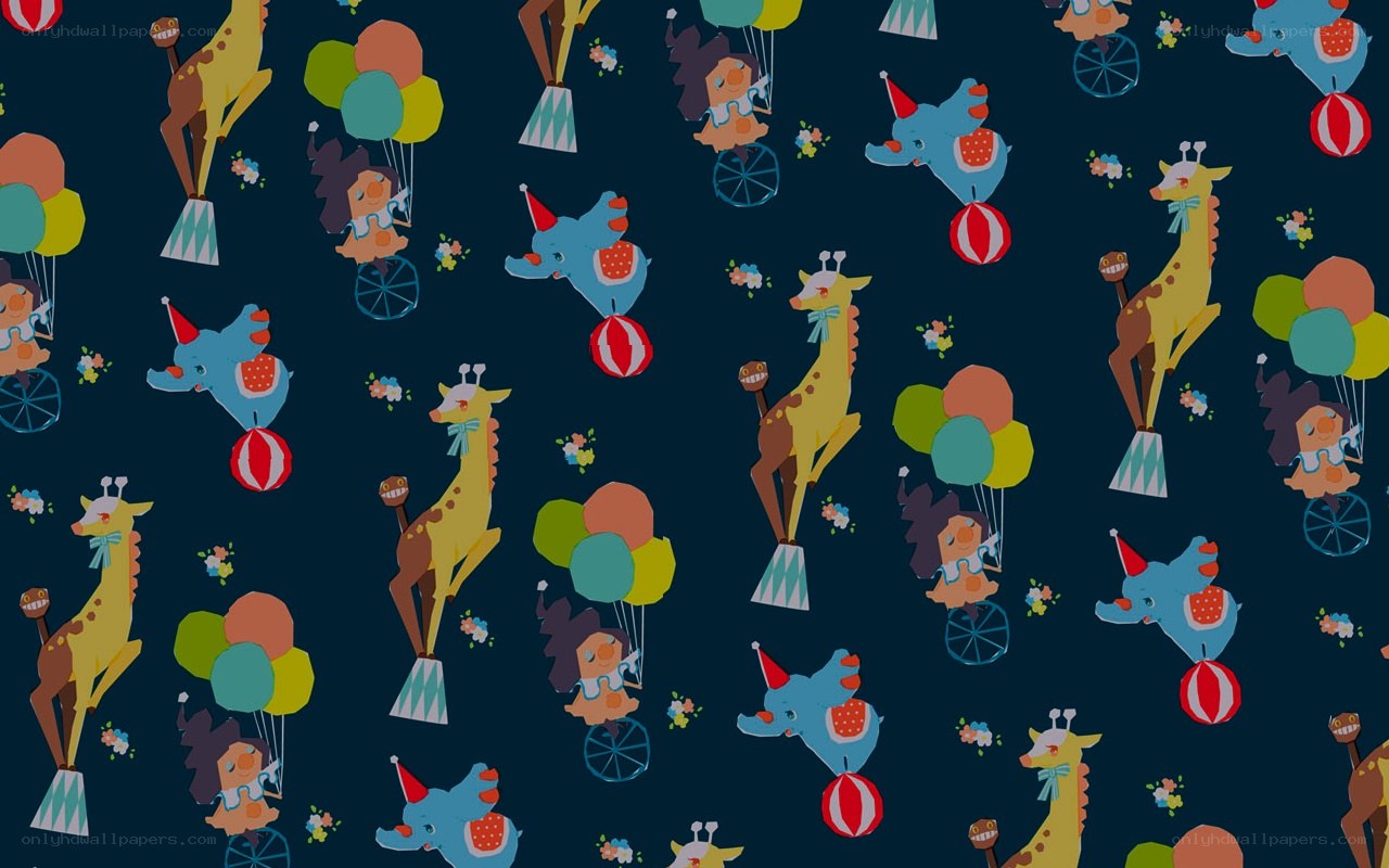 Circus animals pattern
