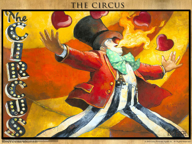 Circus performer artwork