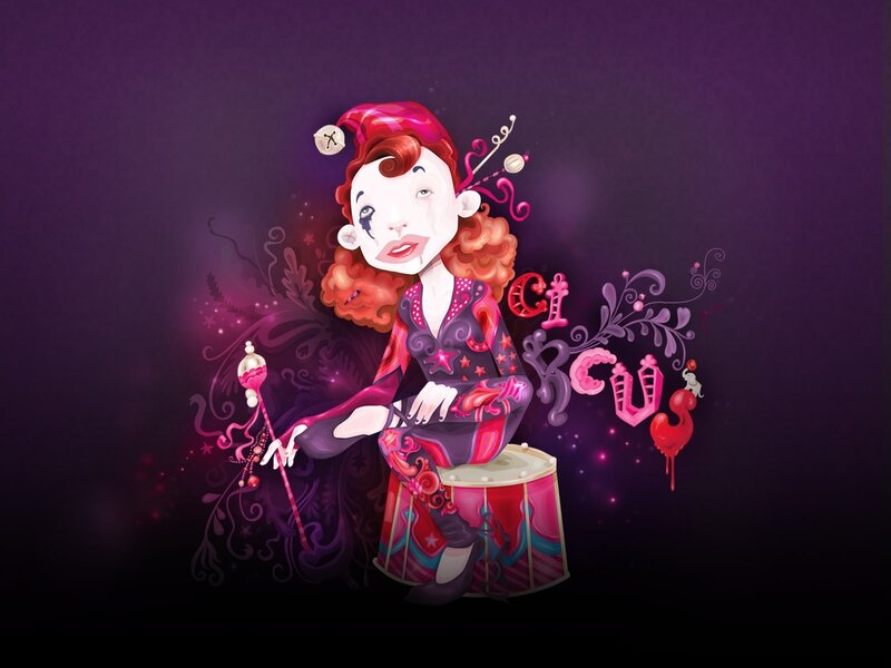 circus performer illustration
