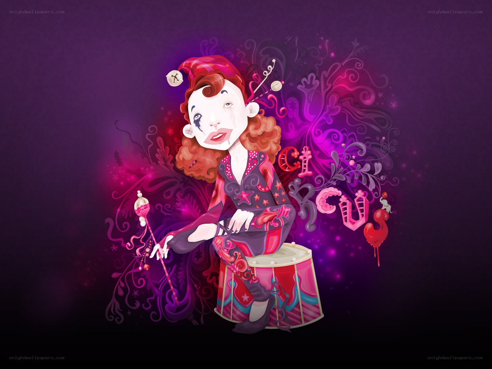 Circus performer illustration