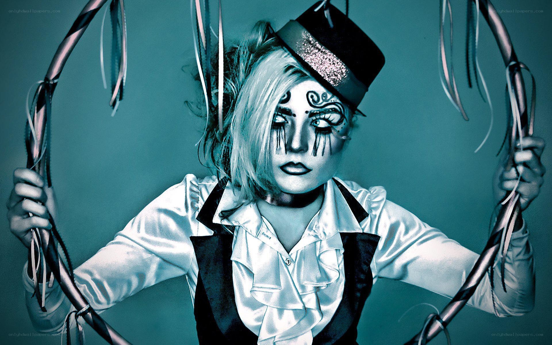 circus performer with face paint