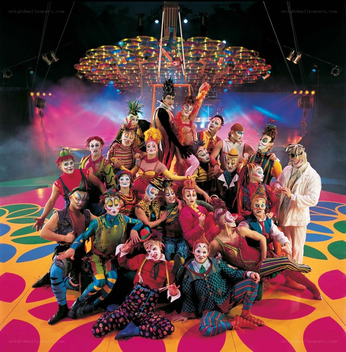 Circus performers group photo