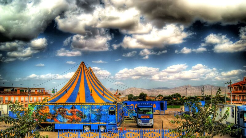 Circus Tent and Truck
