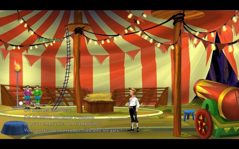 Circus tent scene
