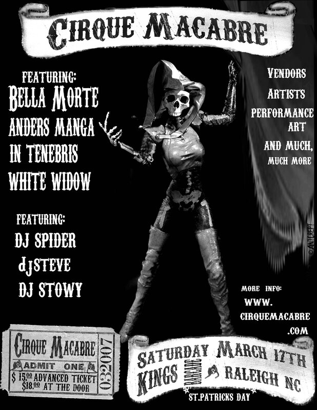 Cirque Macabre event poster