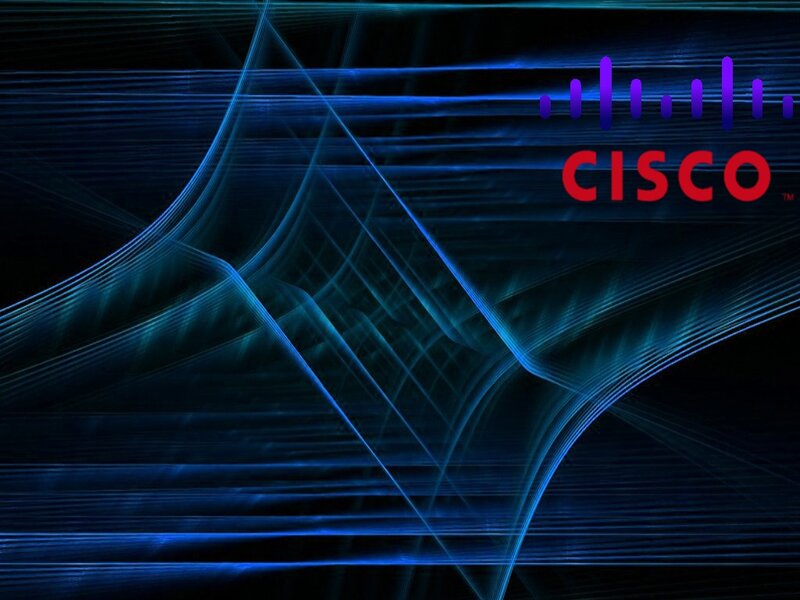 Cisco Logo on Digital Background