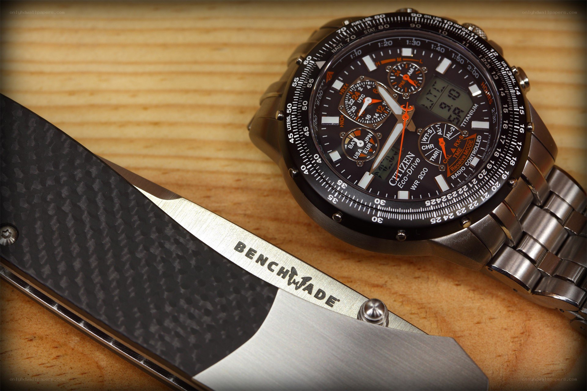 Citizen watch and Benchmade knife