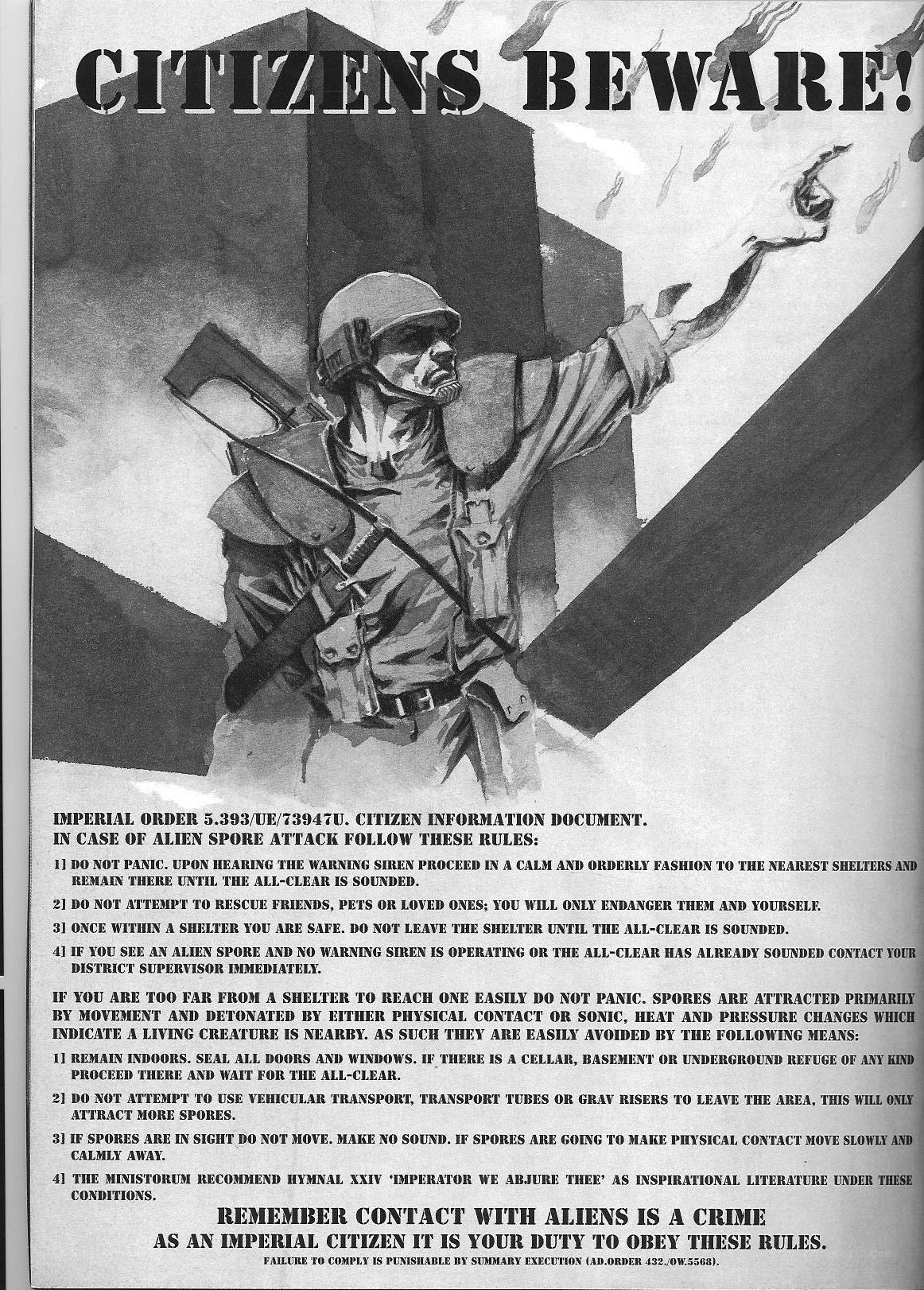 Citizens Beware Alien Attack Poster