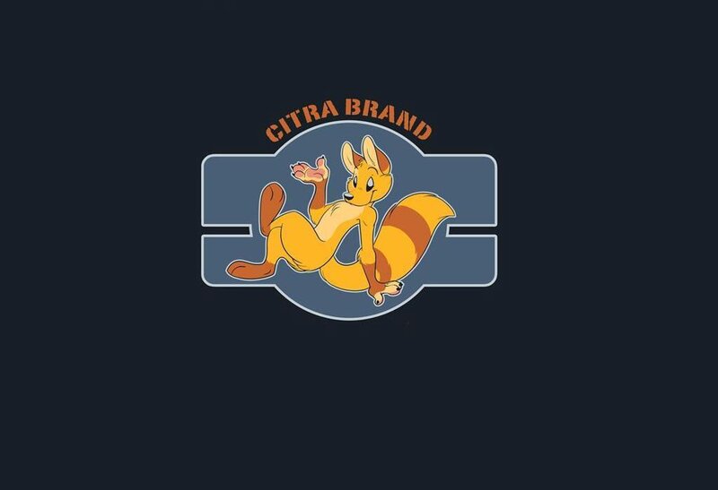 Citra Brand logo with cartoon fox