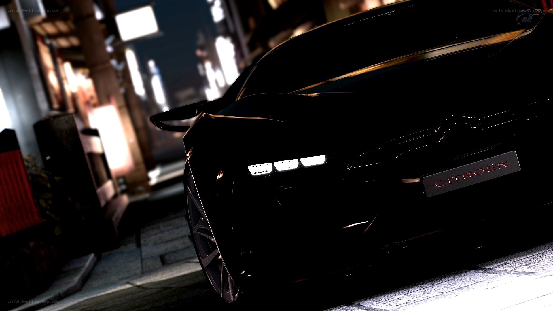 Citroën concept car at night