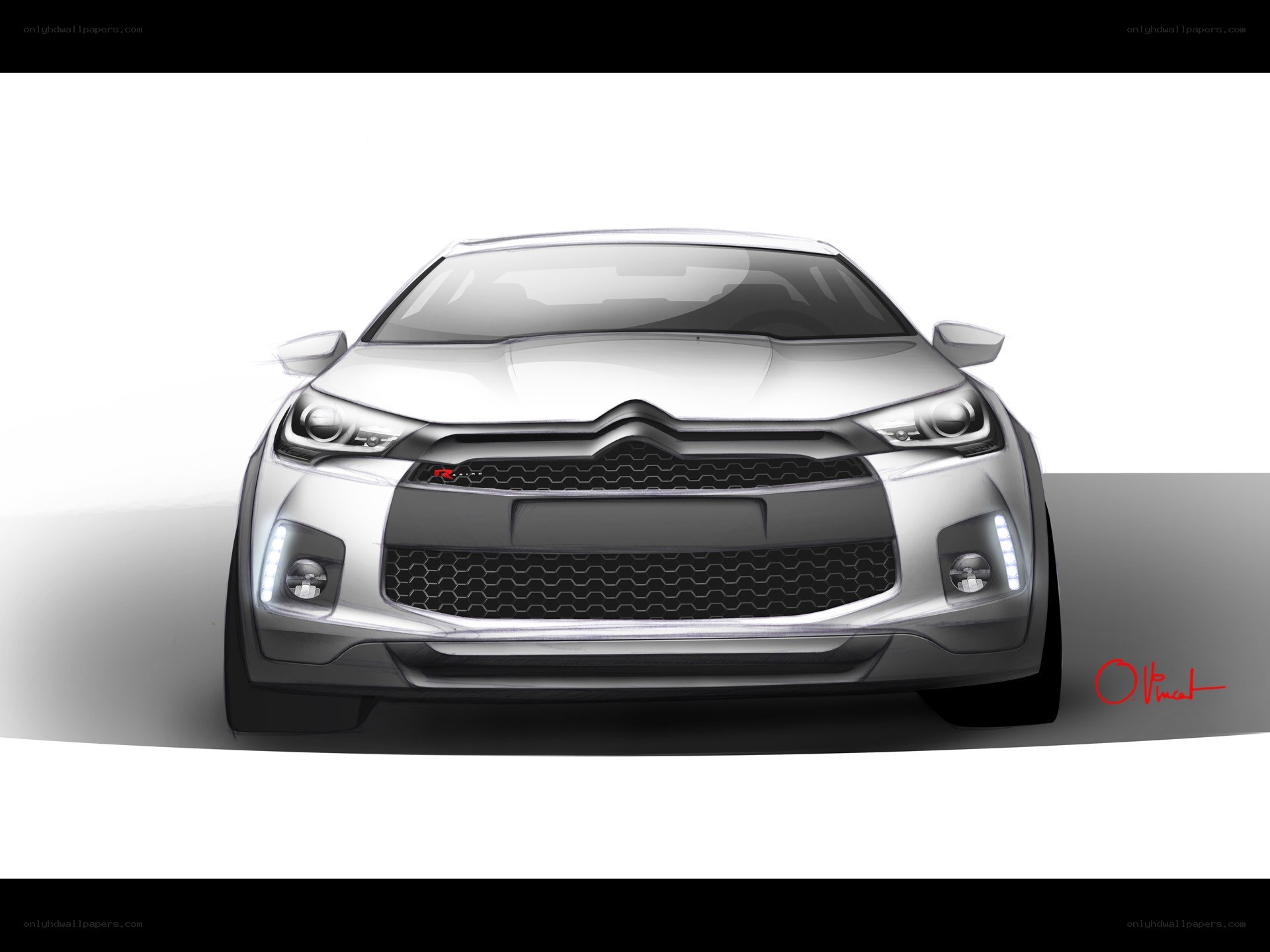 Citroën DS3 Racing concept sketch