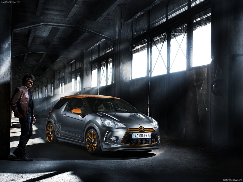 Citroën DS3 Racing in industrial setting