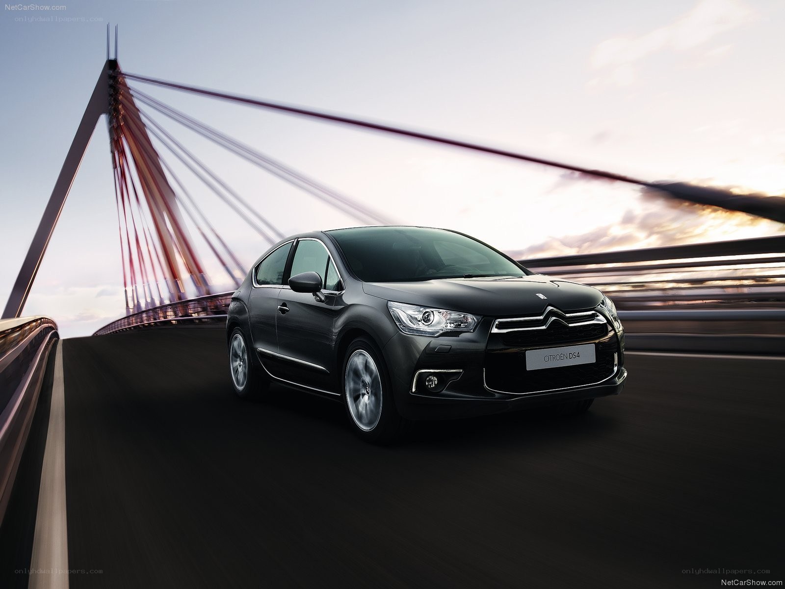 Citroën DS4 on a bridge