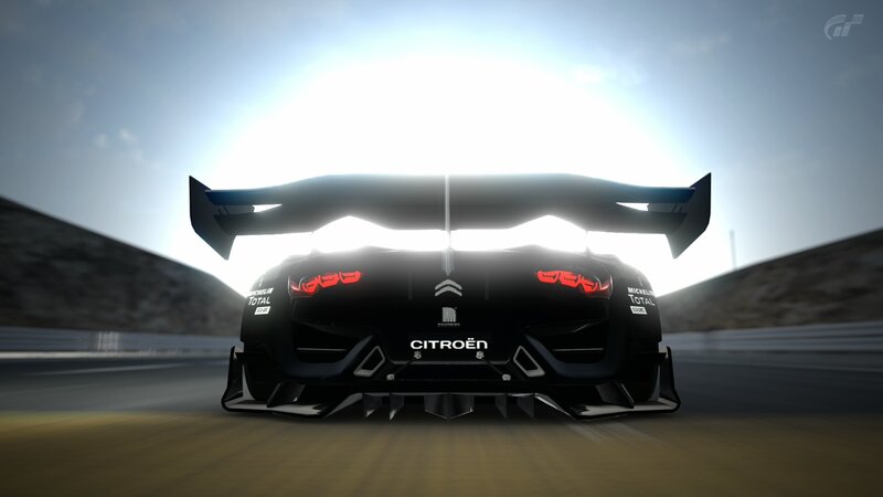 Citroën race car on track