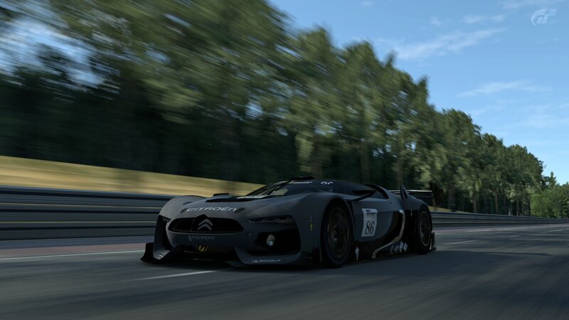 Citroën race car on track