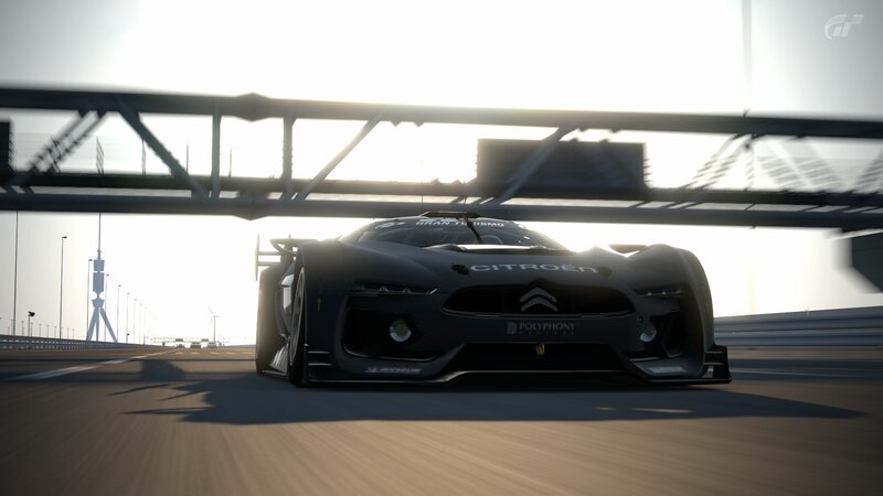 Citroën racing car on track