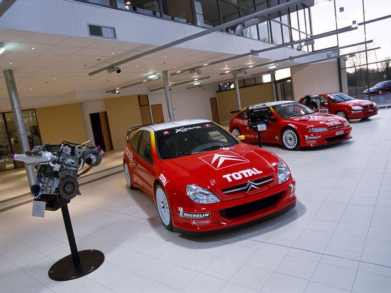 Citroën racing cars on display
