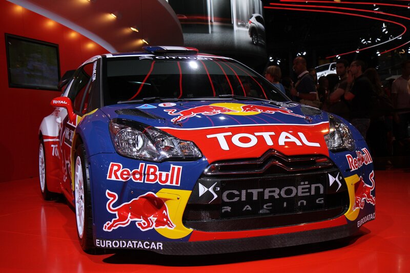 Citroën rally car at auto show