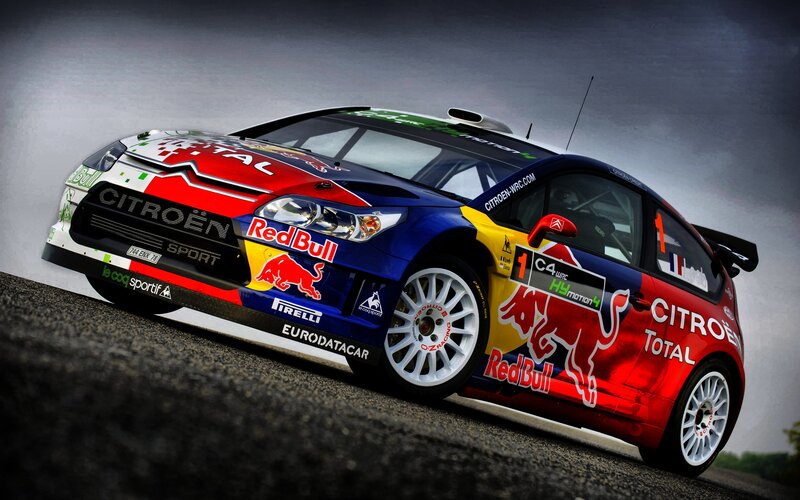 Citroën rally car in action