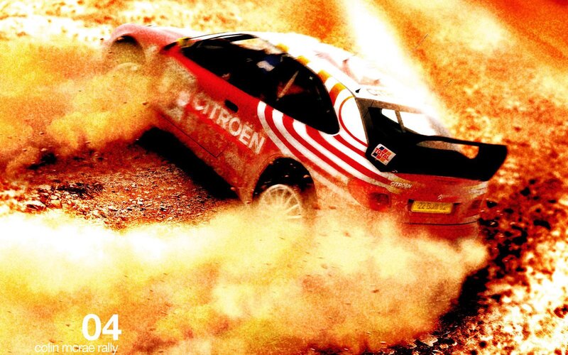 Citroën rally car in action