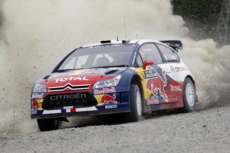 Citroën rally car in action
