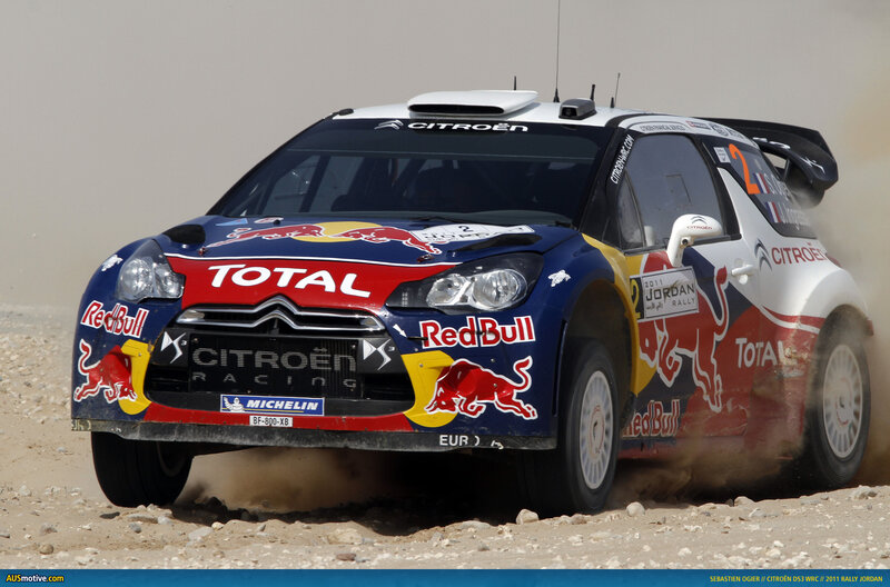 Citroën rally car in action