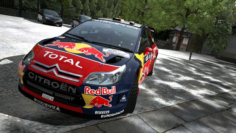 Citroën rally car on cobblestones