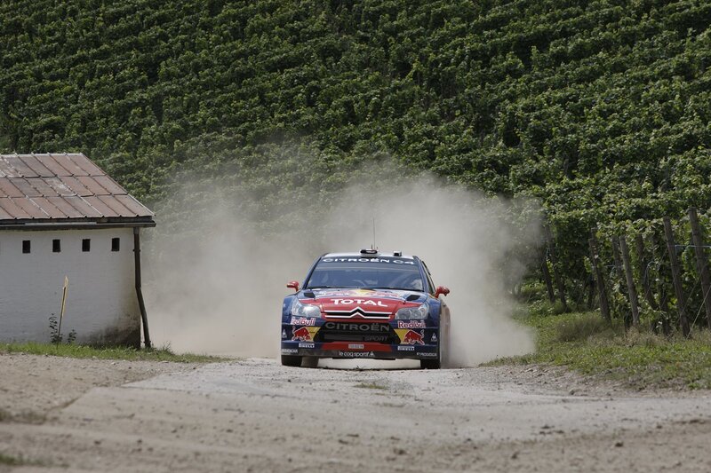 Citroën rally car on dirt road