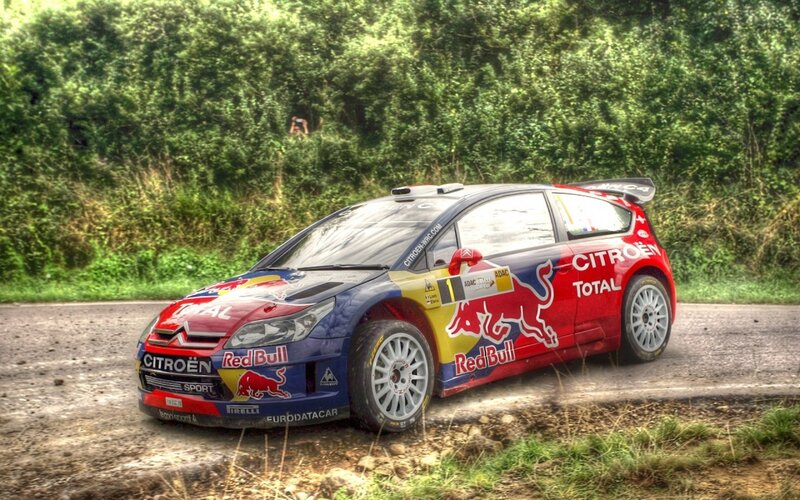 Citroën rally car on dirt road
