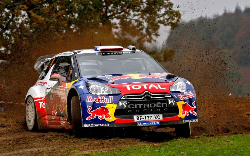 Citroën rally car on dirt track