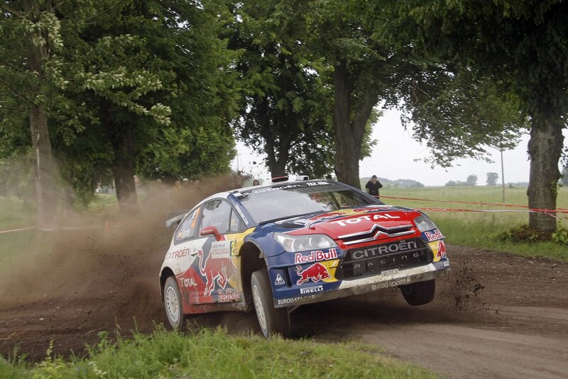 Citroën rally car on dirt track
