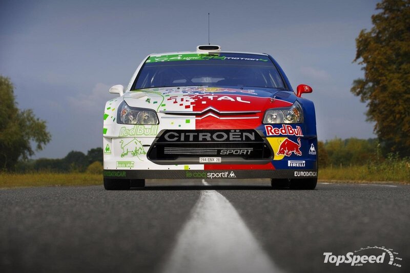 Citroën rally car on road